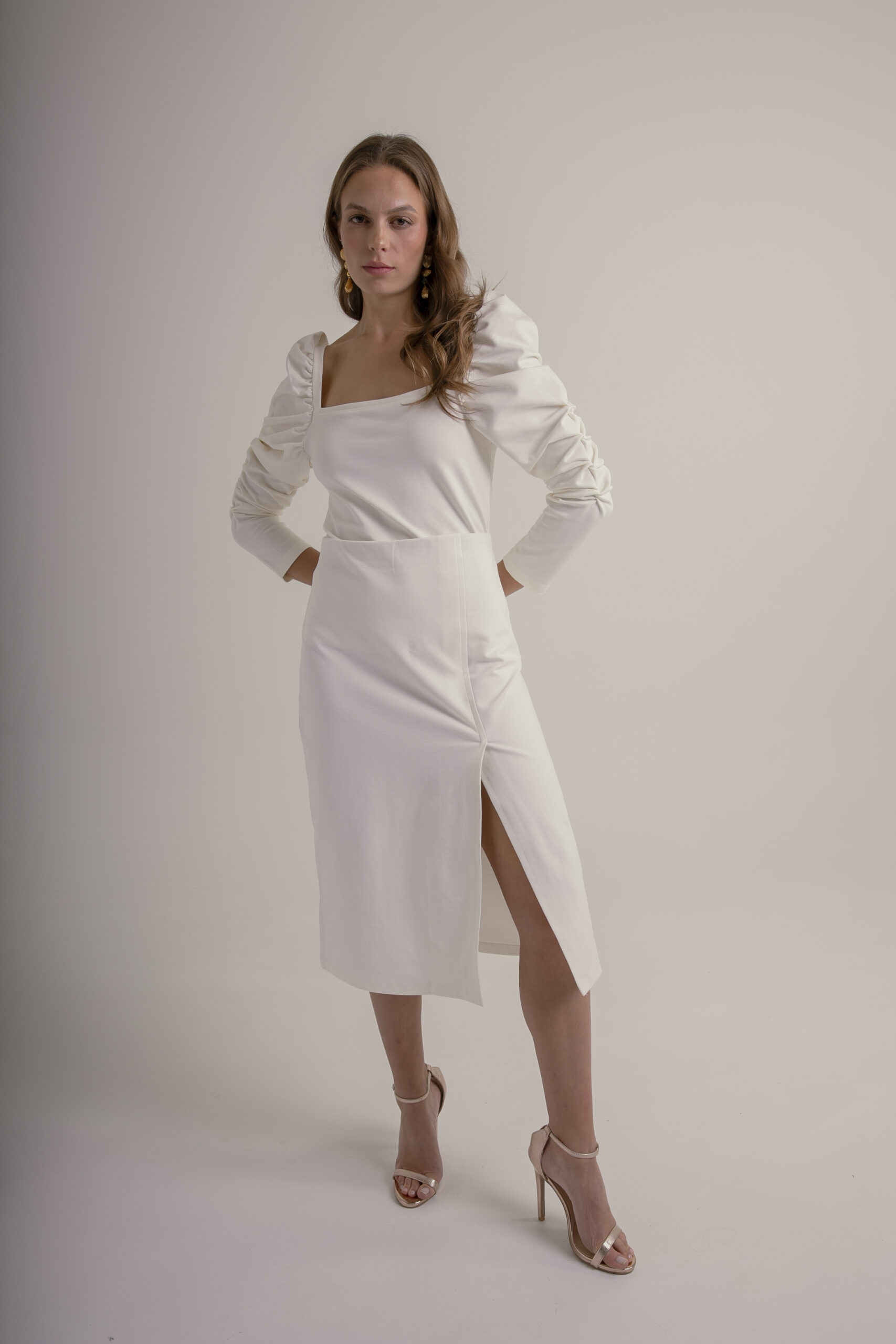 Falda Ana María Blanco