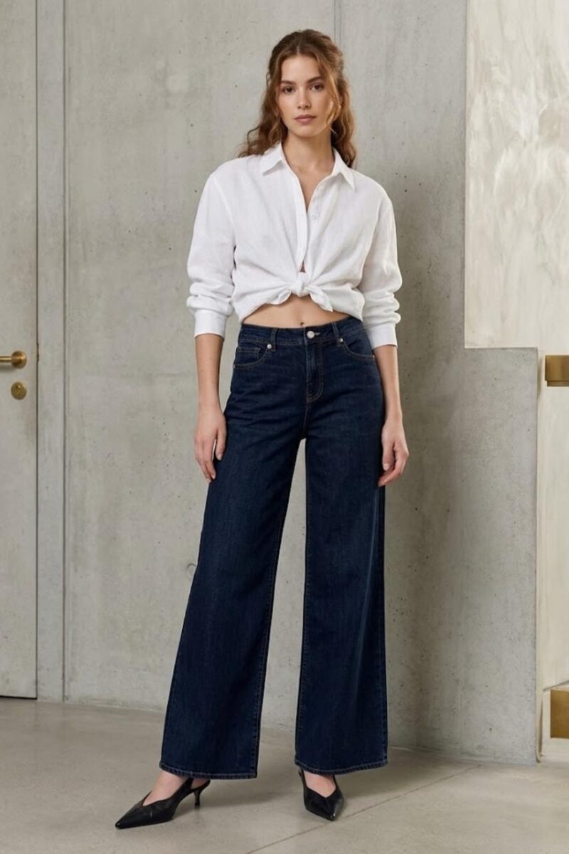 Jean Wide Leg Clasico Indigo
