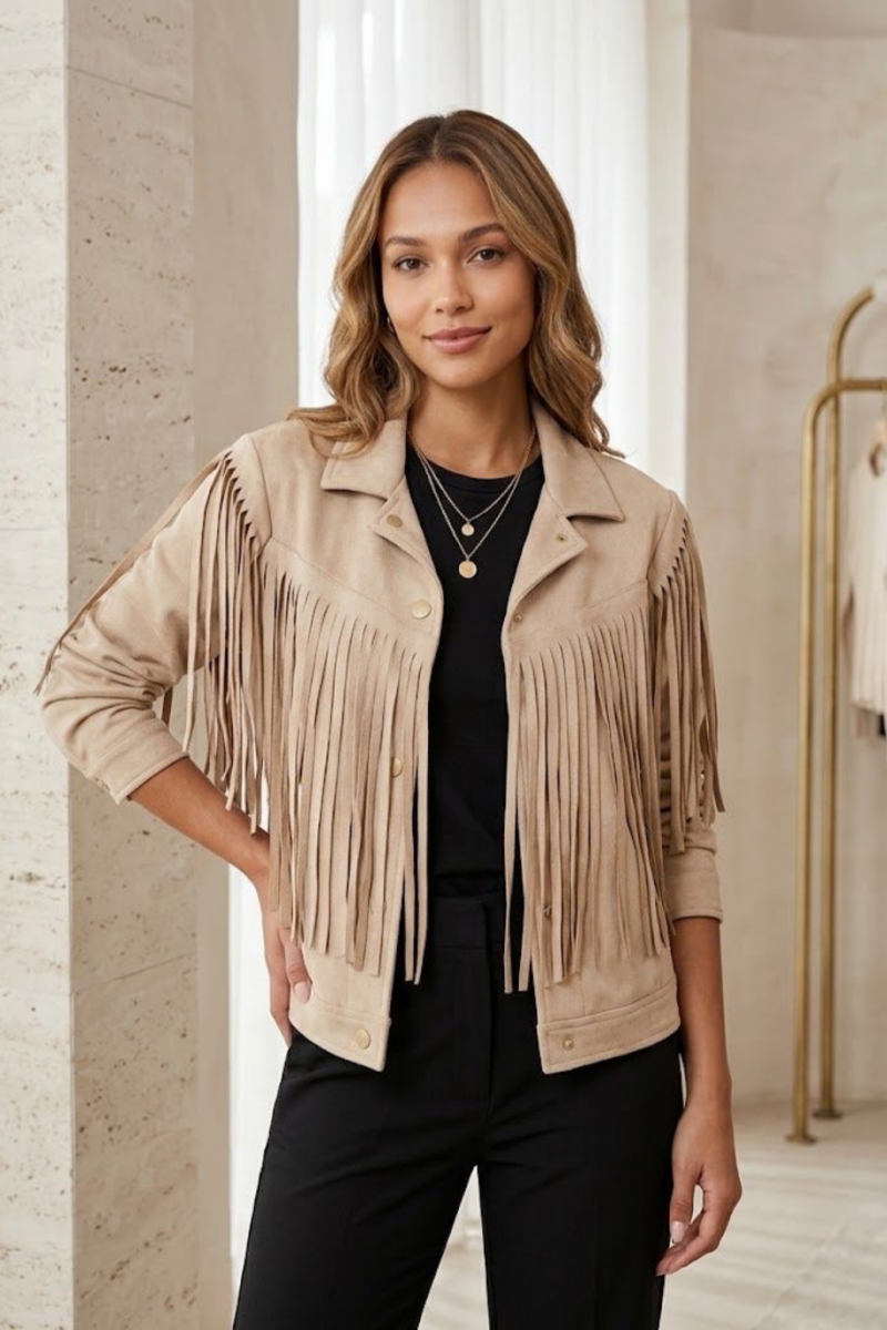 Chaqueta Flecos